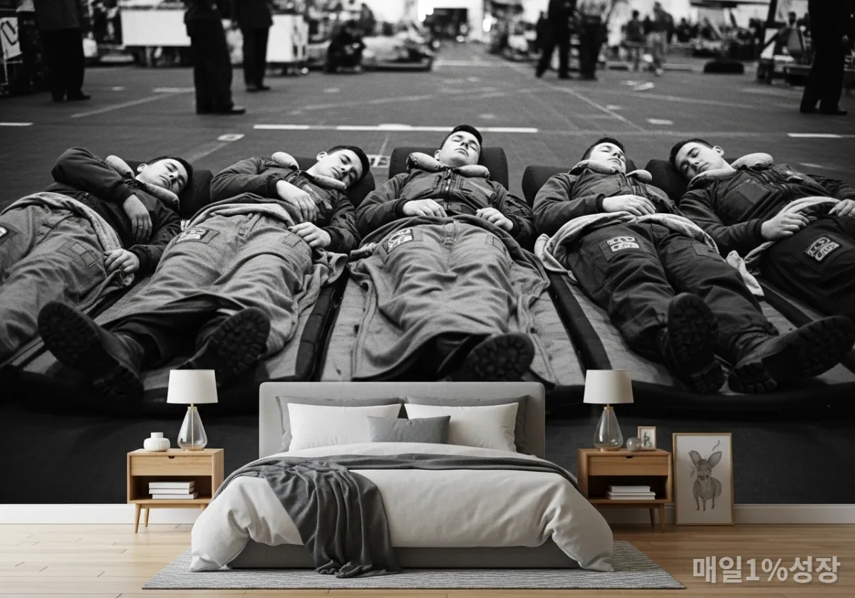 시끄러운 환경에서도 잠든 미 해군 조종사들과 현대의 수면 환경 비교