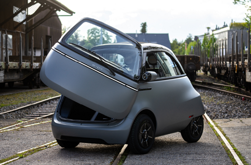 마이크로킥보드, 마이크로리노, 전기차, 회색, 초소형차