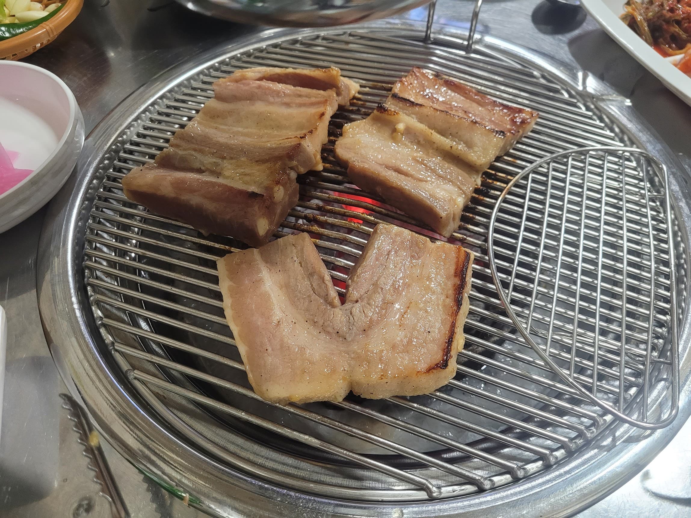 된장 양념된 돼지고기