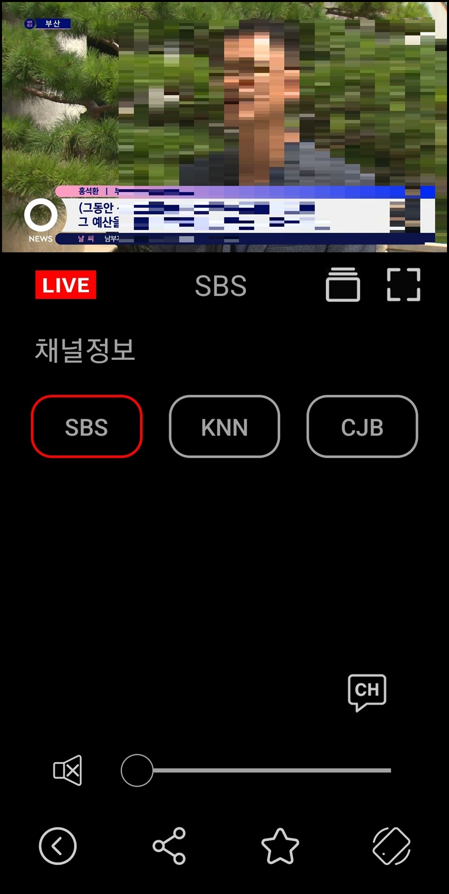 실시간 tv dmb 화면
