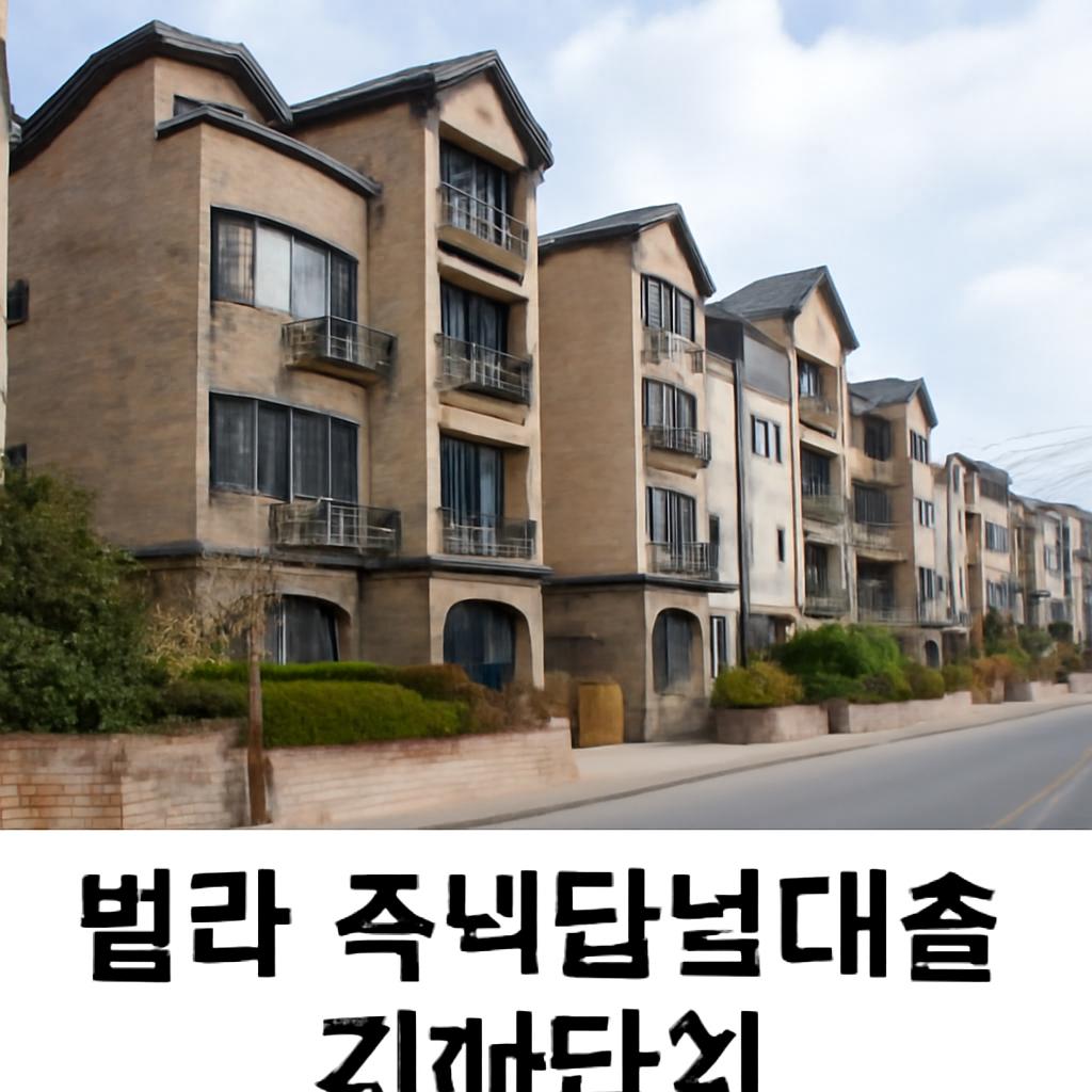 빌라 주택담보대출 갈아타기