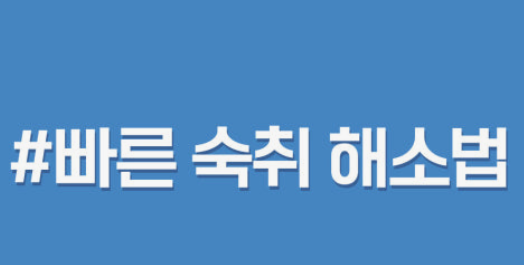 숙취해소법