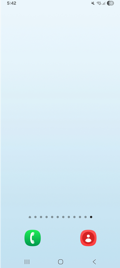 방법 1: 빈 화면에서 길게 누르기