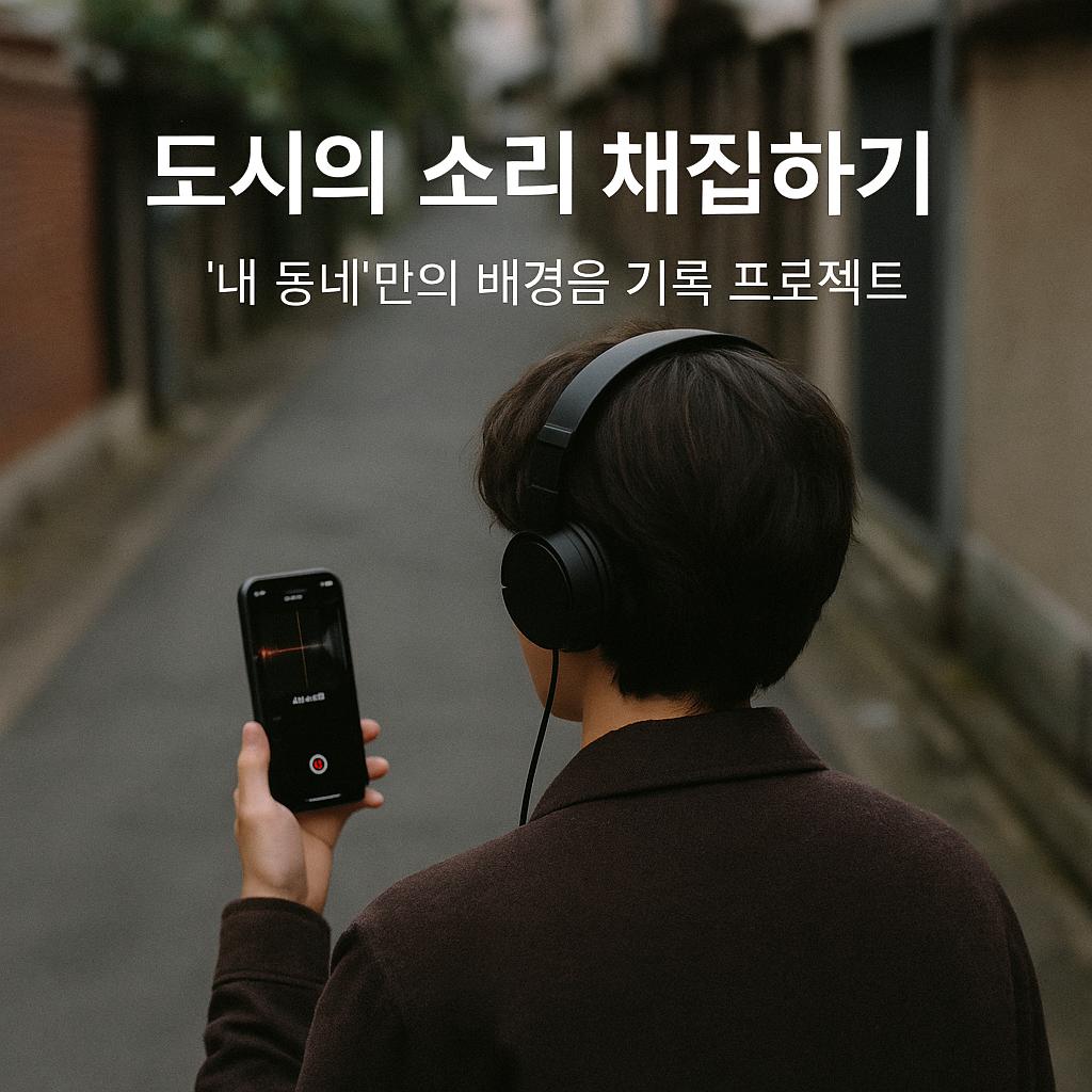 도시의 소리 채집하기 – ‘내 동네’만의 배경음 기록 프로젝트