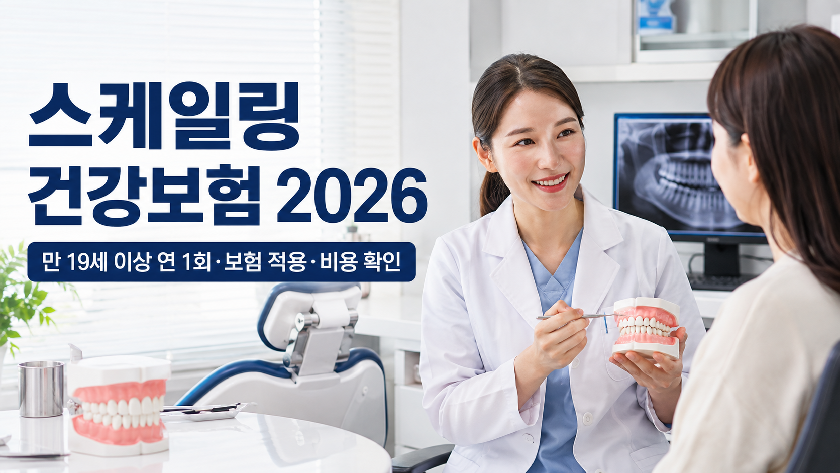 스케일링 건강보험 2026|만 19세 이상 연 1회·보험 적용·비용 확인 총정리