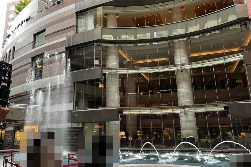 캐널시티 분수대에서 찍은 사진