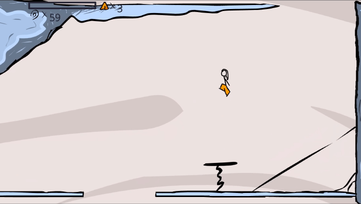 스프링을-이용하여-높게-점프하는-장면