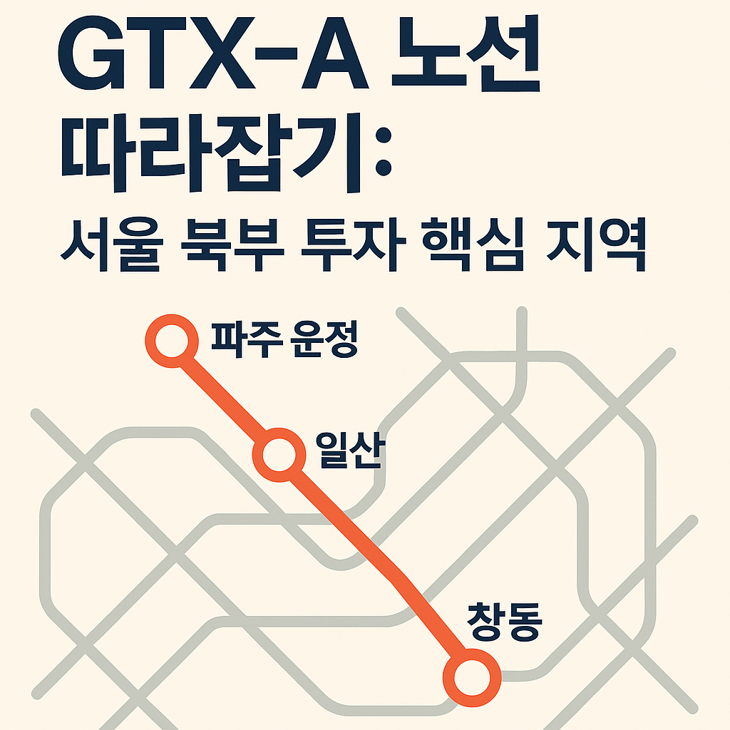 gtx-a 따라잡기 서울북부 투자 핵심지역