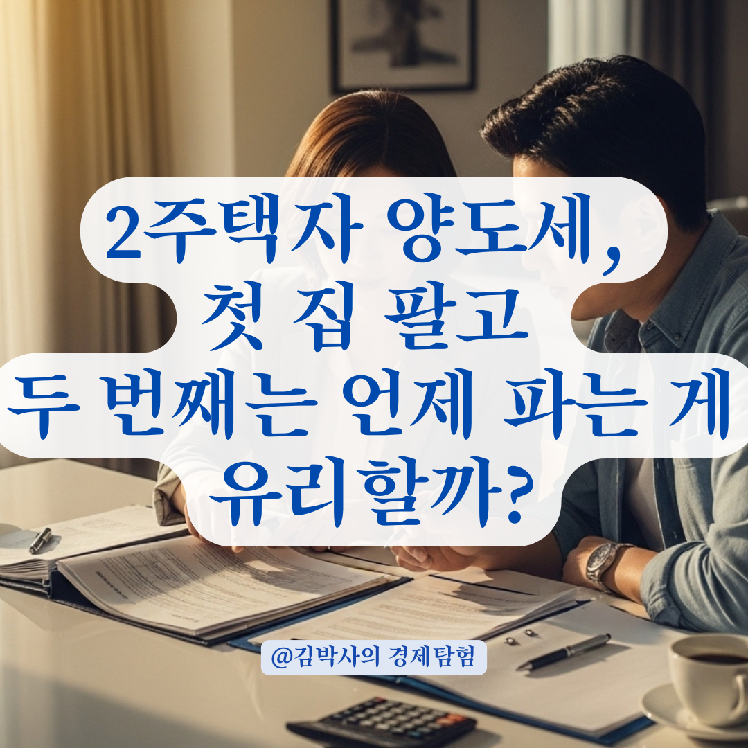2주택자 양도세 절세 전략, 첫 주택 매도 후 두 번째는 언제 팔아야 유리할까?