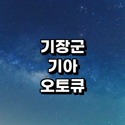 부산 기장군 기아 오토큐