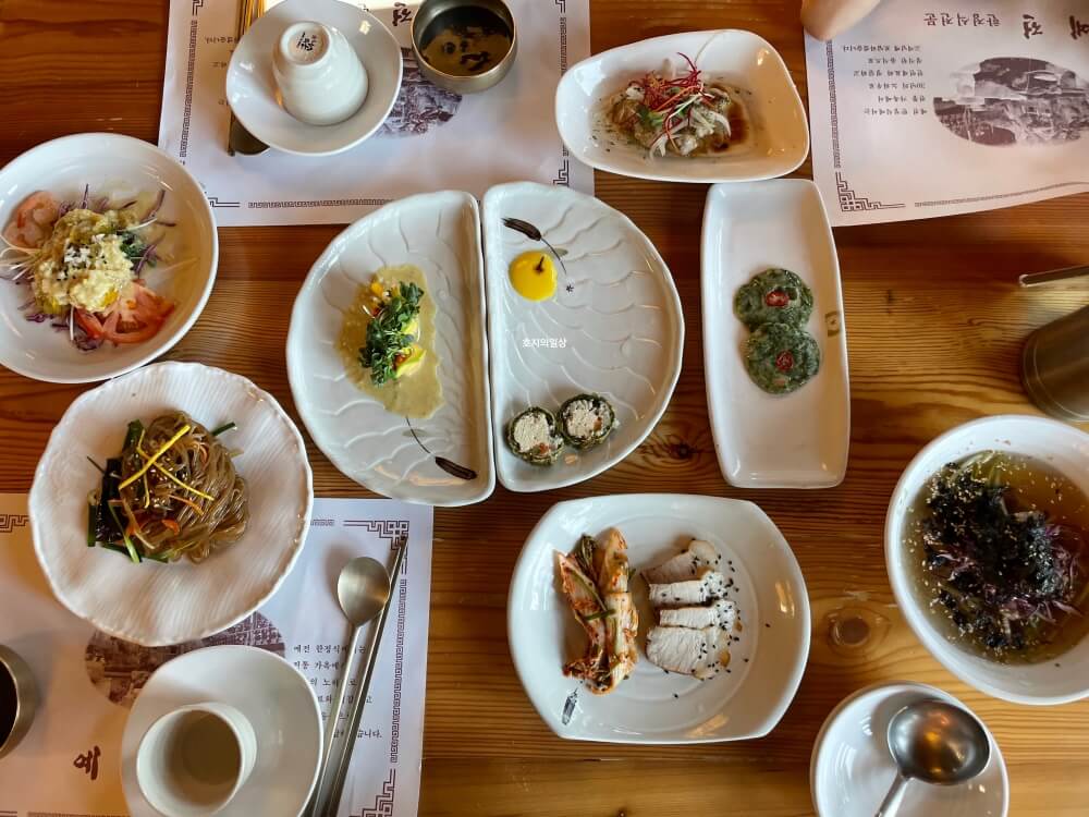 경기도 광주 퇴촌 맛집 예전 한정식 - 솔정식 차림 모습