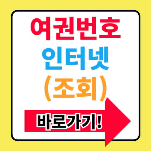 여권번호 조회 방법 2가지 정보