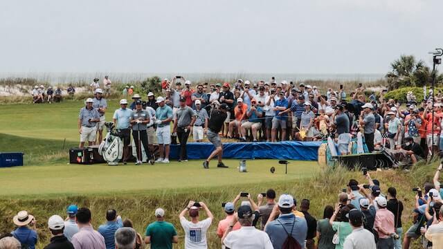 골프 대회 현장 갤러리