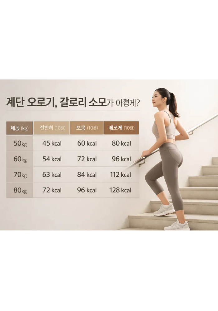 1.계단 오르기, 칼로리 소모가 이렇게?
