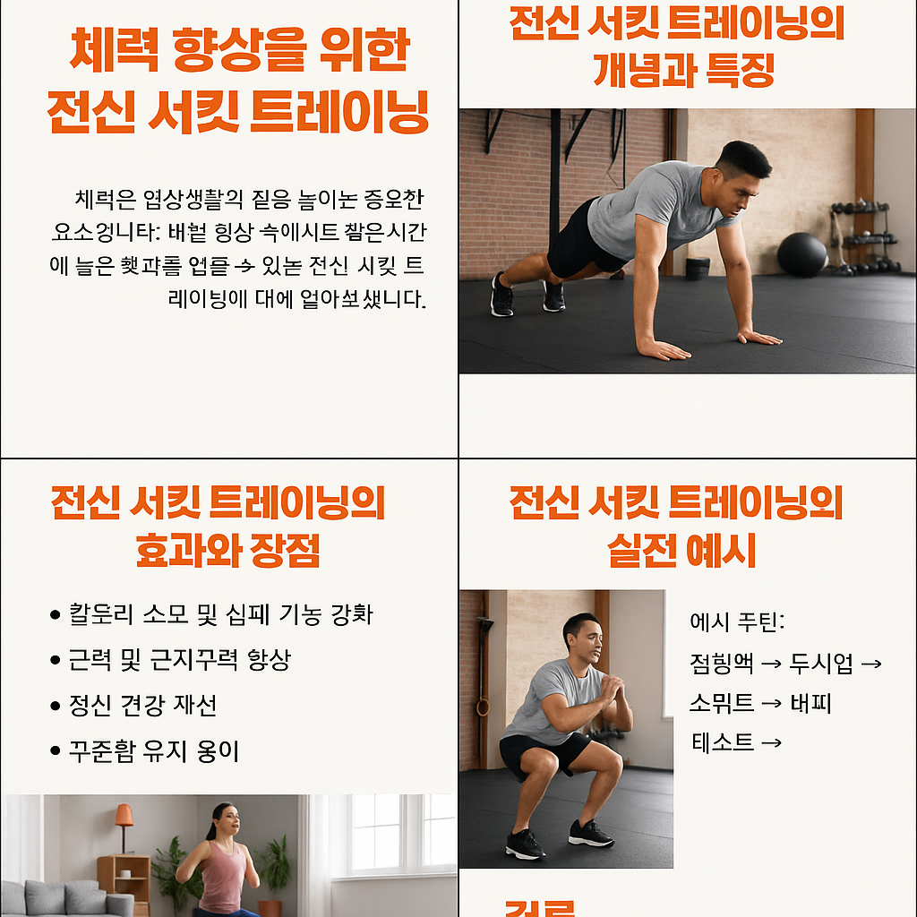체력 향상을 위한 전신 서킷 트레이닝