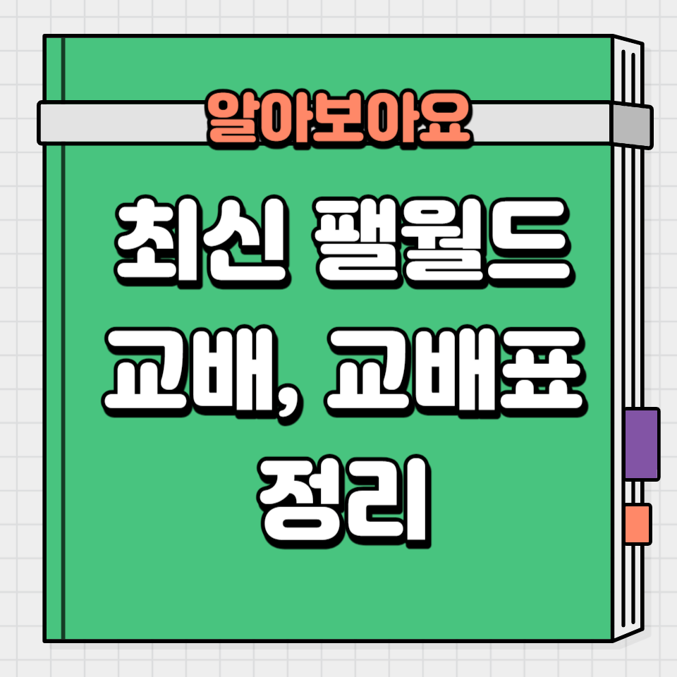 팰월드 교배, 교배표 정리
