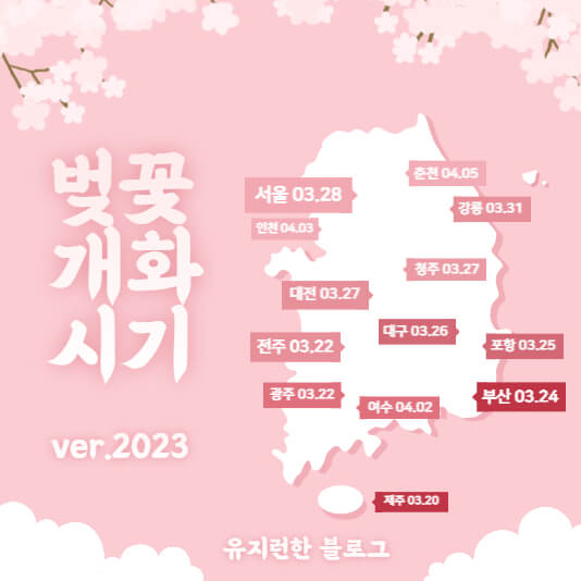 벚꽃-개화-시기-지도-사진