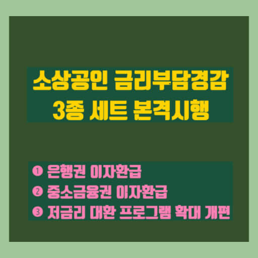 성실 상환 소상공인 우대 정책 '금리부담 경감 3종 세트' 혜택