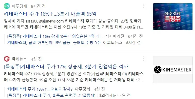 분명히 적자발표는 기업의 주가가 하락해야 정상이다. 그런데..