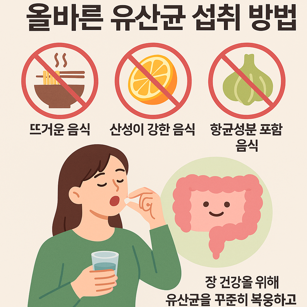 유산균과 함께 먹으면 안 되는 음식