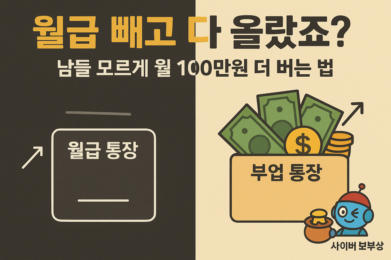 30대 직장인 부업, 월급 빼고 다 오른 당신에게만 알려드림