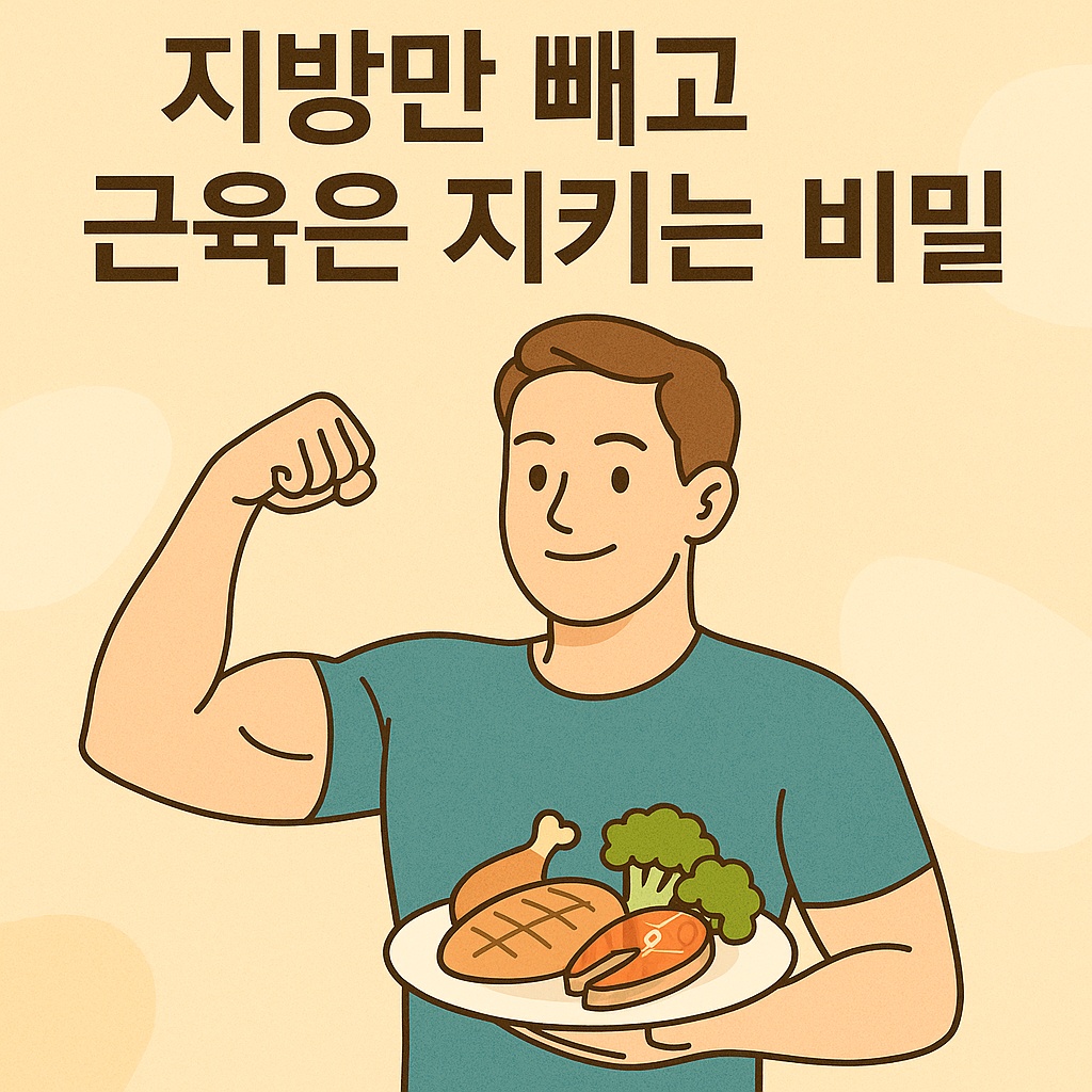 지방만 빼고 근육은 지키는 비밀 – 근손실 없이 다이어트: 고단백 식단×근력 4주 플랜
