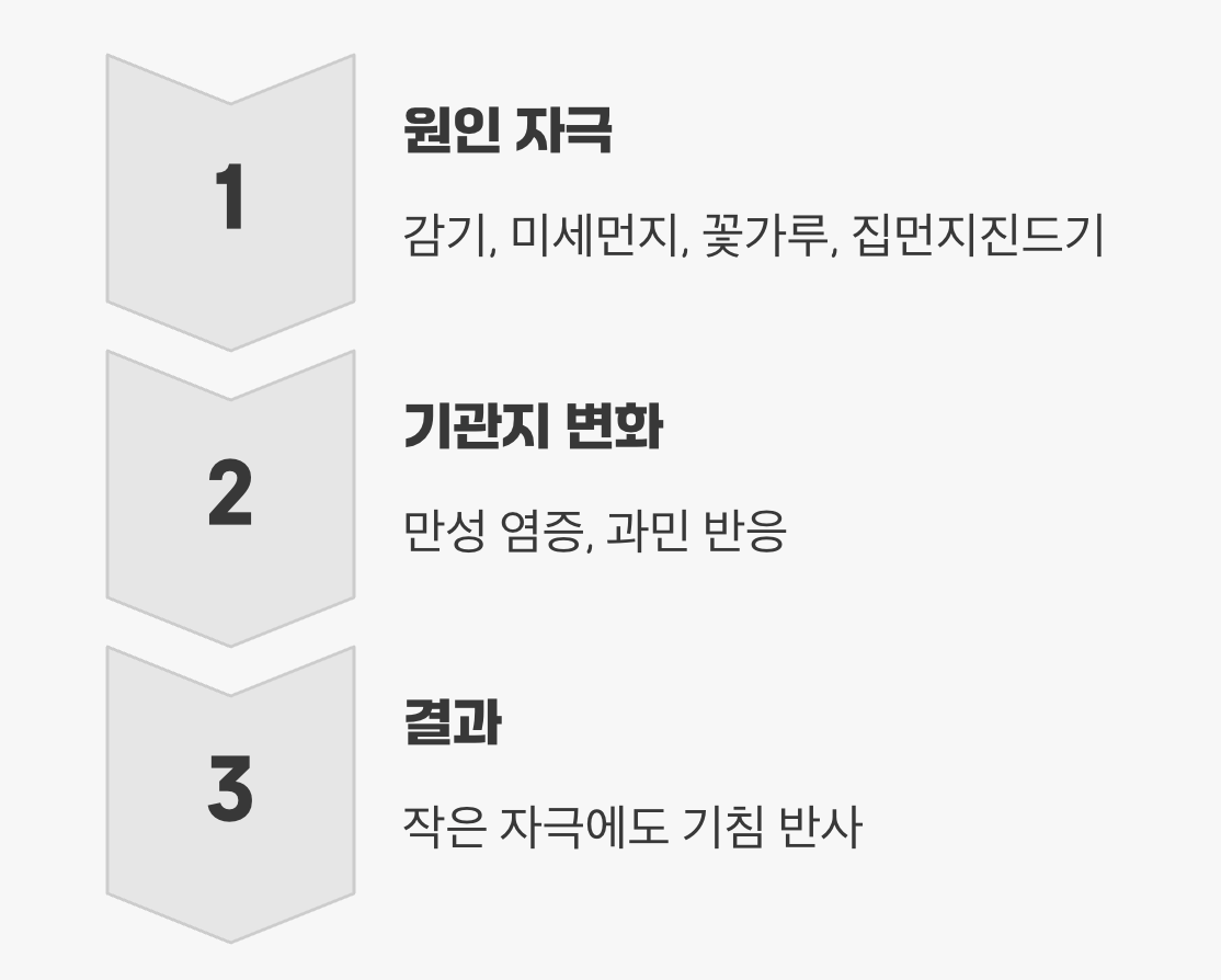 멈추지 않는 기침, 왜 생기는 걸까?