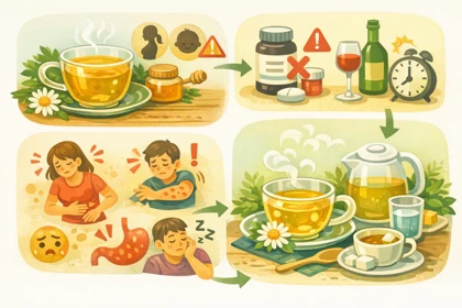 카모마일 차 부작용과 섭취 시 주의사항을 정리한 안내 이미지18