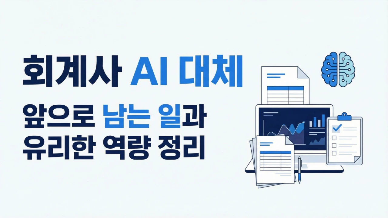 회계사 AI 대체와 앞으로 남는 일, 유리한 역량을 안내하는 대표이미지