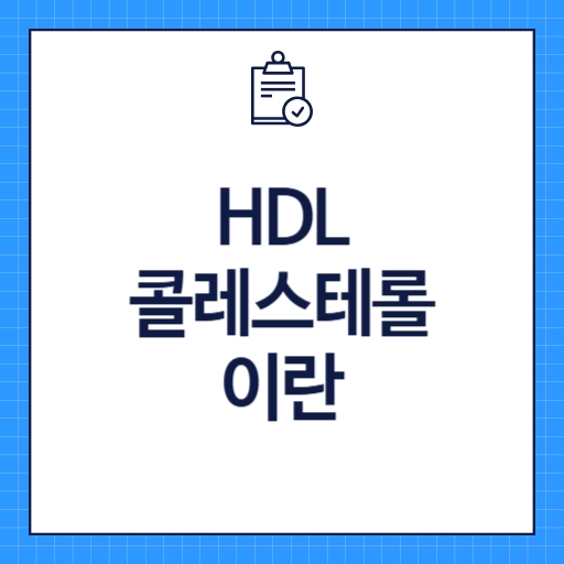 HDL 콜레스테롤 이란