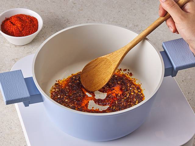 나물 육개장 레시피 고춧가루 고추기름