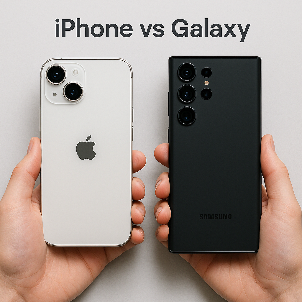 아이폰과 갤럭시 비교