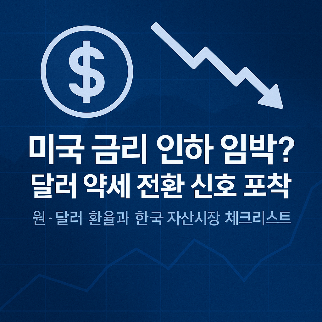 미국 금리 인하 임박? — 2025년 달러 약세 전환 신호 포착