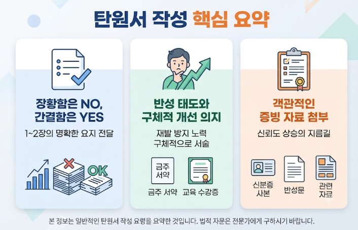 탄원서 작성방법