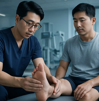 족하수 환자를 위한 단계별 걷기 훈련 방법