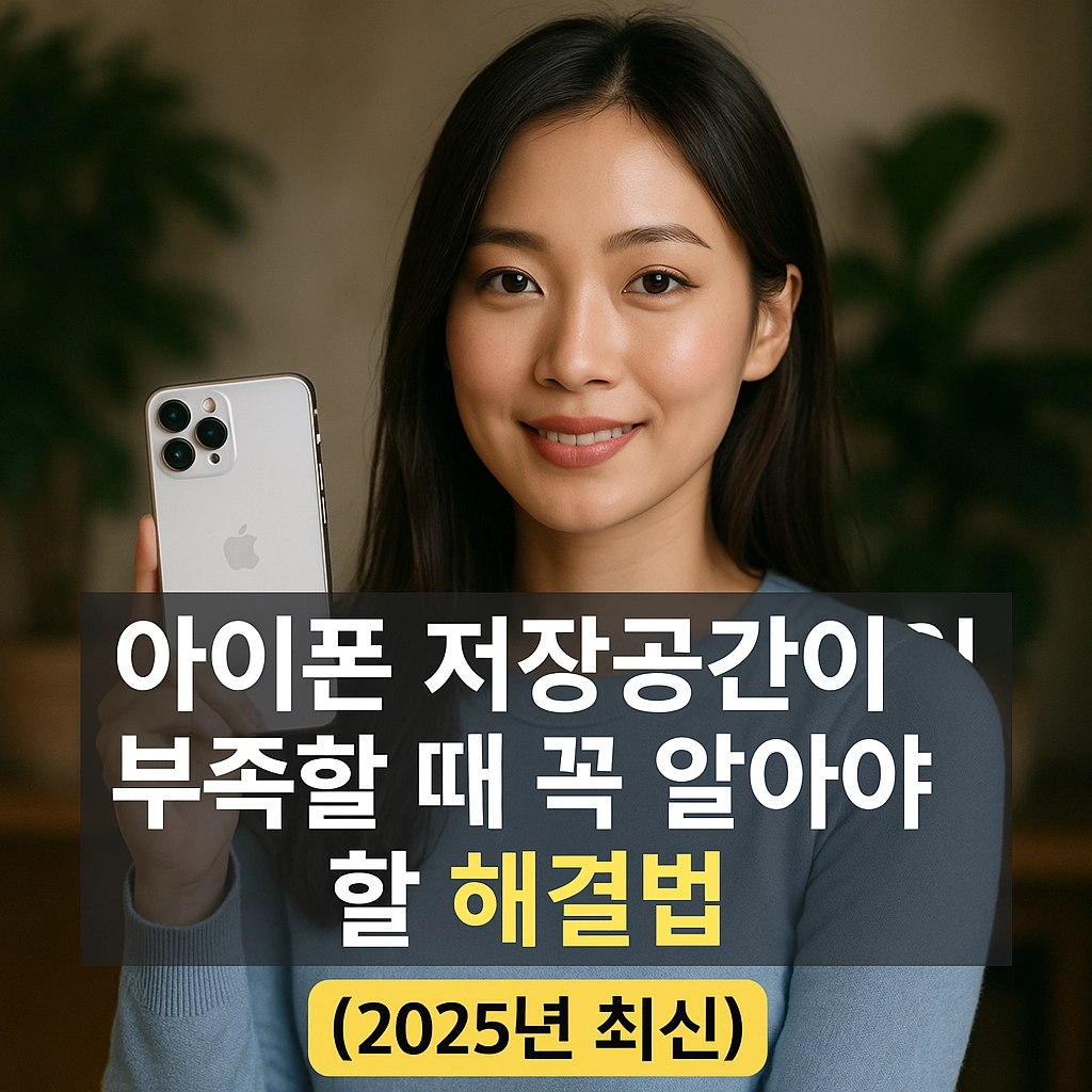 아이폰 저장공간이 부족할 때 꼭 알아야 할 해결법 (2025년 최신)