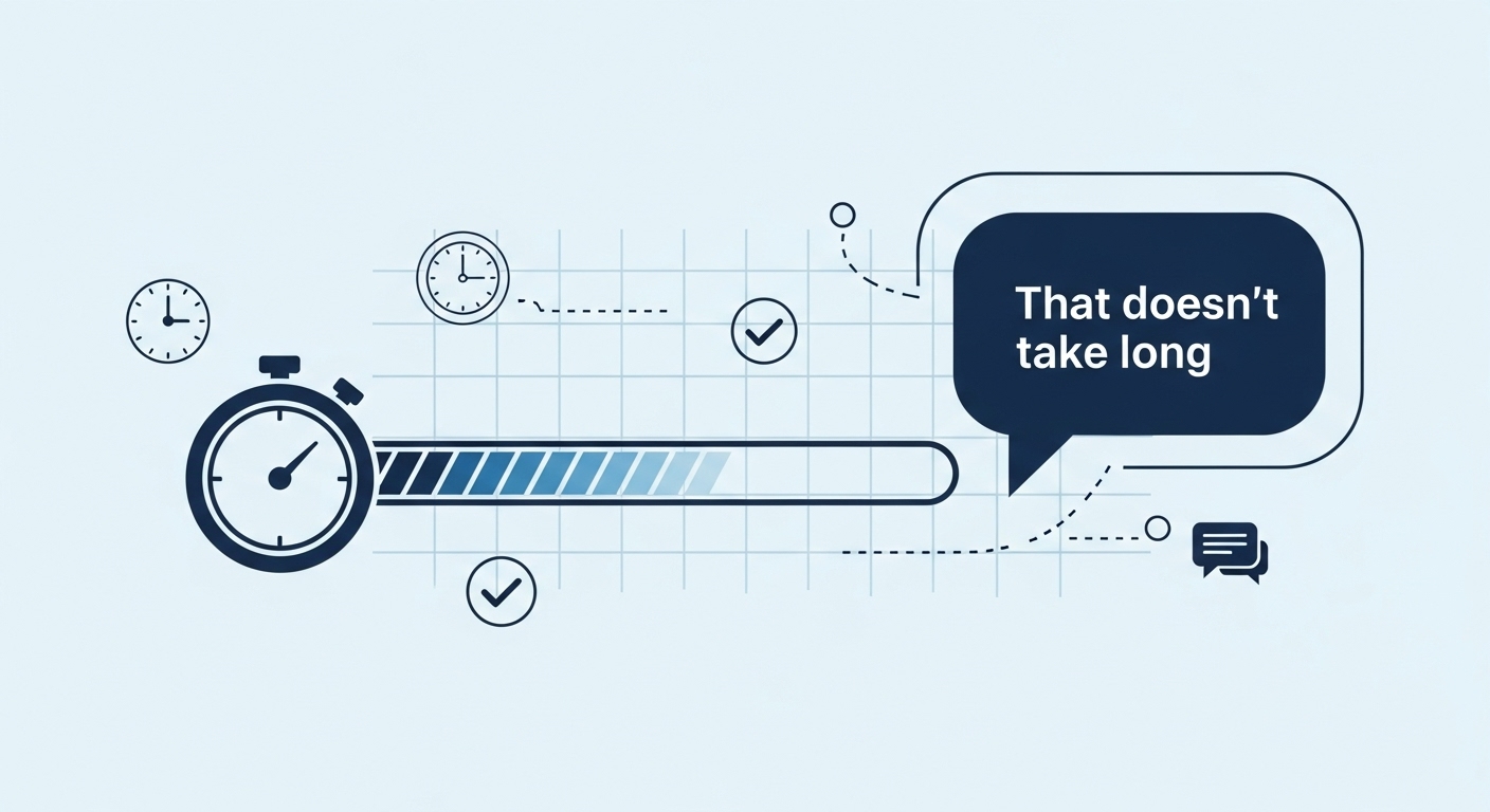 that doesn’t take long 뜻? “금방이에요”를 자연스럽게 말하는 법