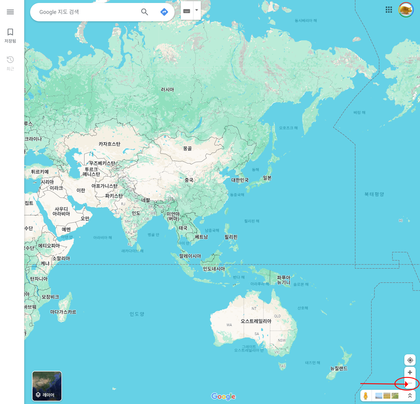 세계 지도 크게보기