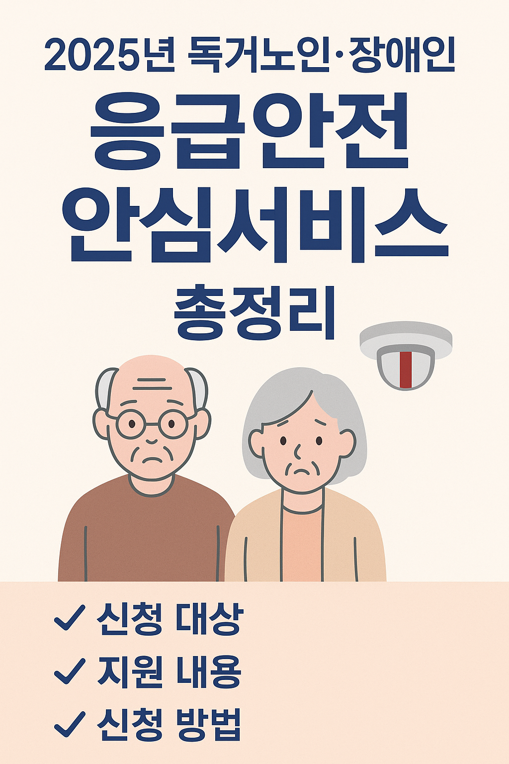 2025 독거노인 장야인 안심서비스