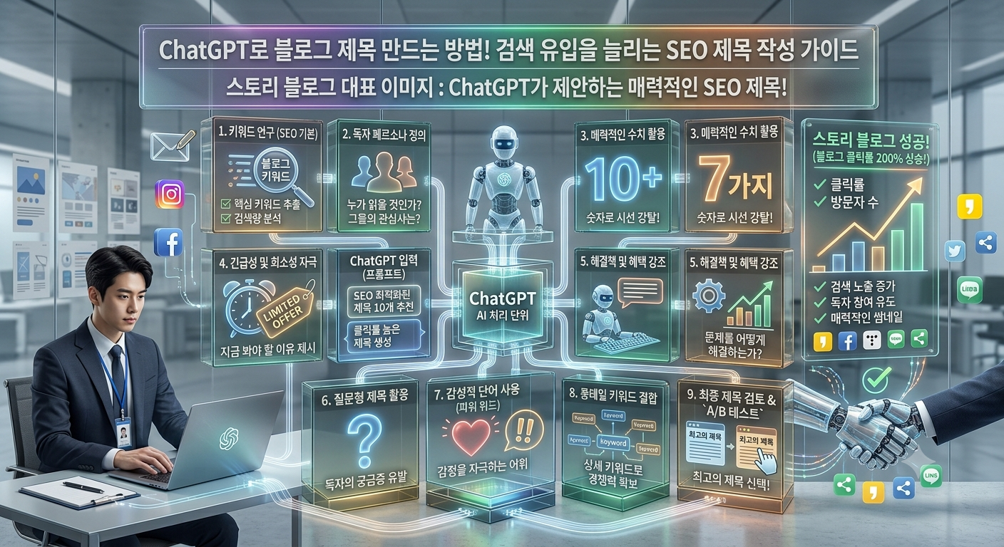ChatGPT로 블로그 제목 만드는 방법! 검색 유입을 늘리는 SEO 제목 작성 가이드