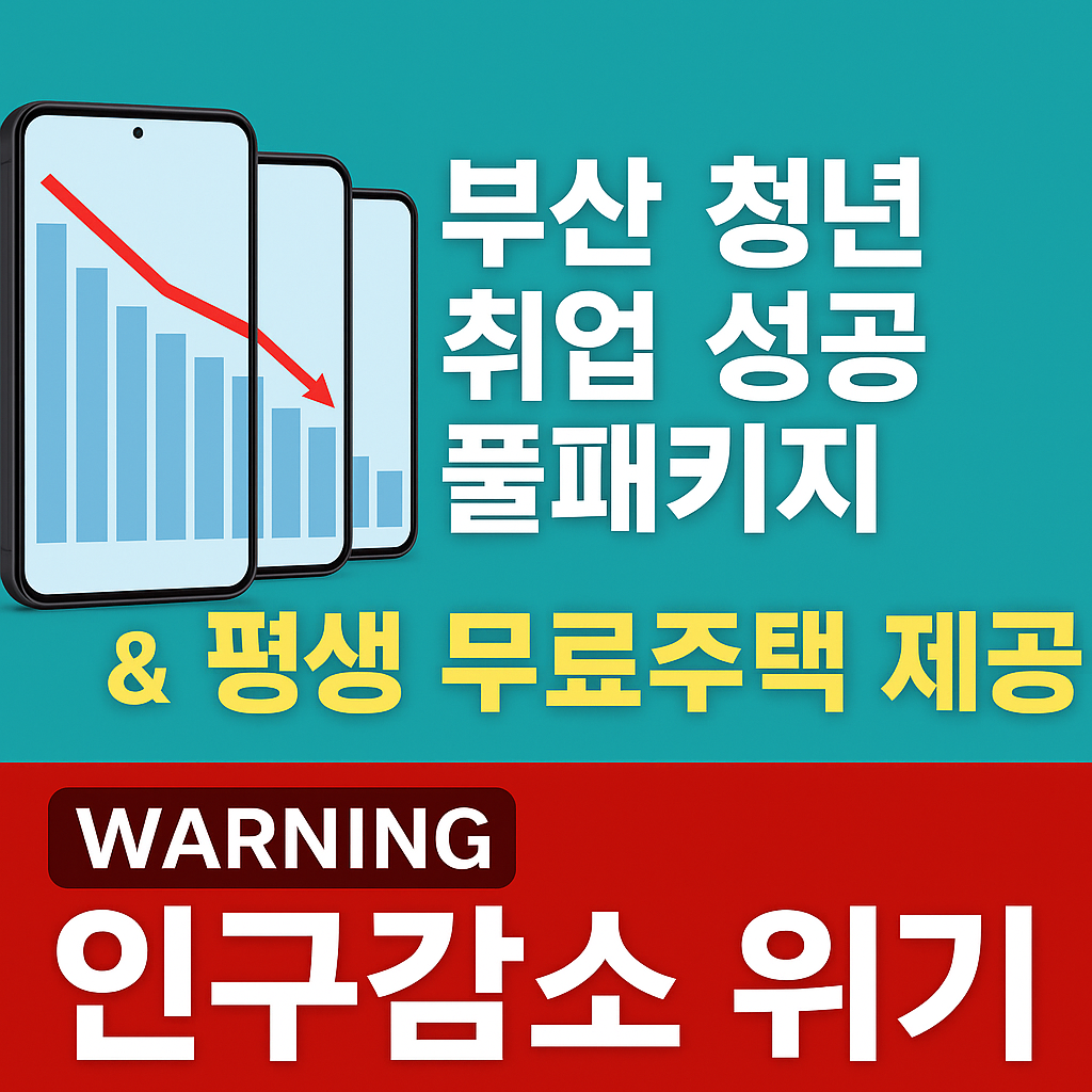 부산 청년 취업 성공 풀패키지, 2자녀 무료주택 지원 정책