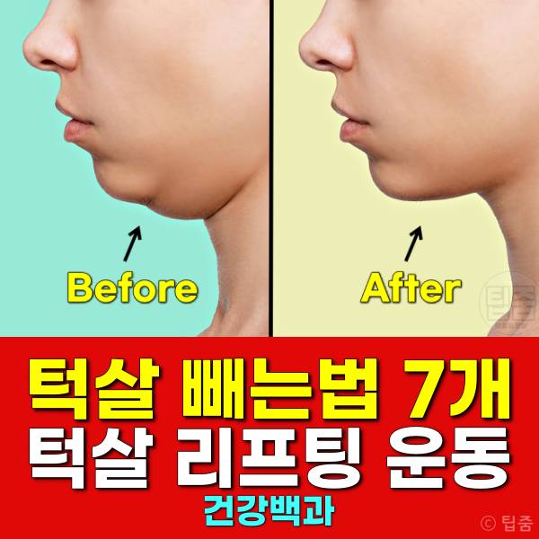 턱살 빼는법 턱살리프팅 운동 스트레칭 다이어트