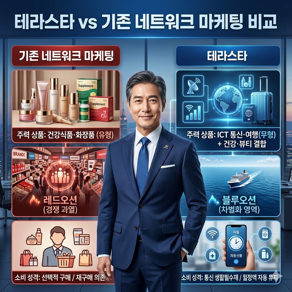 테라스타 vs 기존 네트워크 마케팅 비교