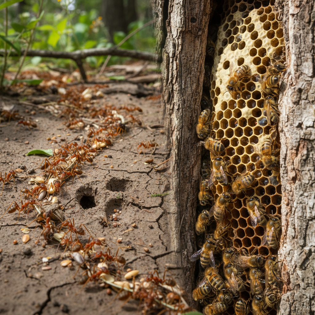 개미와 벌 차이