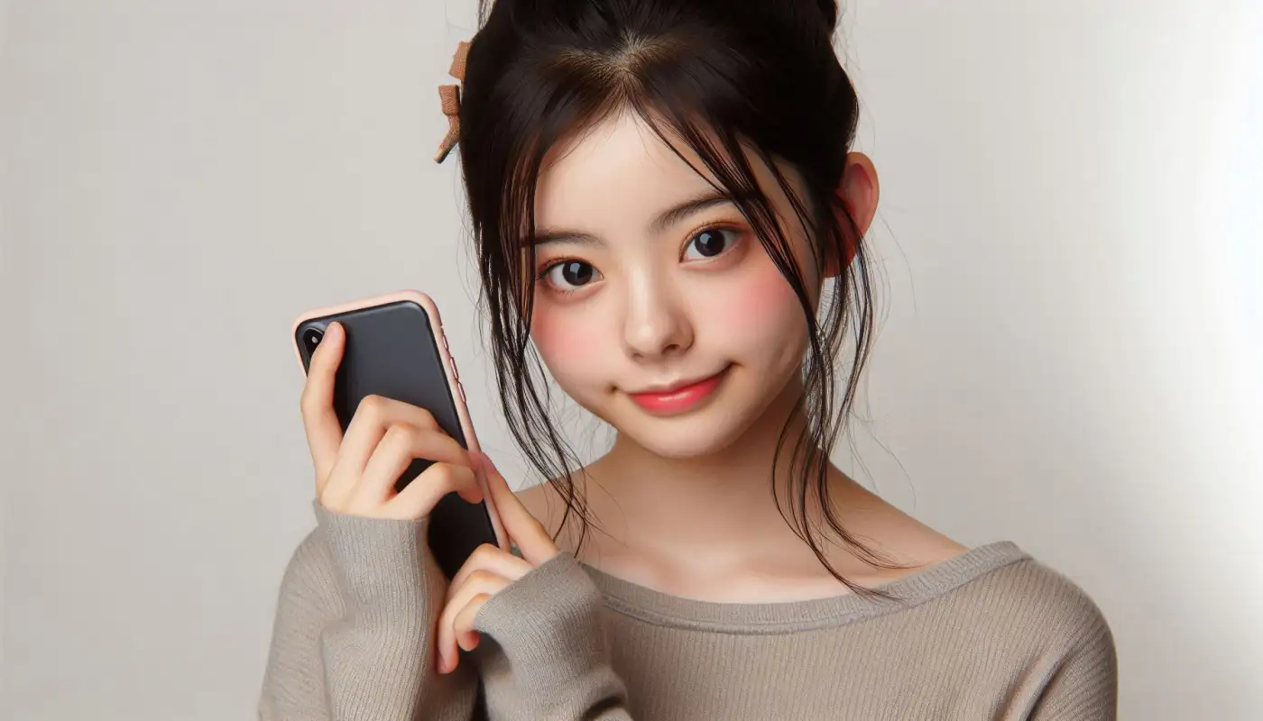 아이폰-ai-번역-방법을-알아보는-여성의-모습