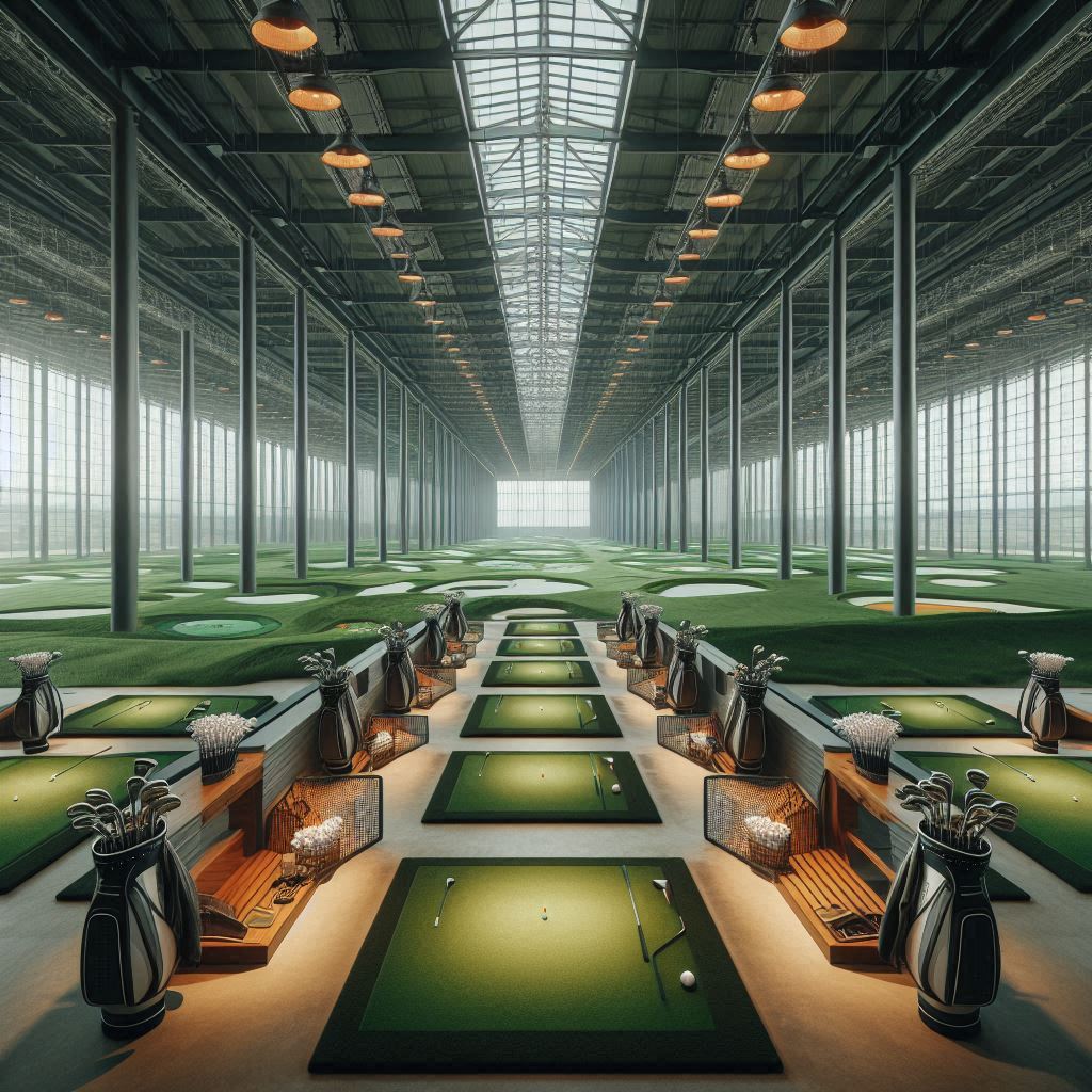 실내골프연습장 배경