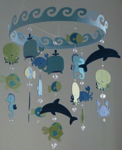 여름 실내놀이-종이 물고기