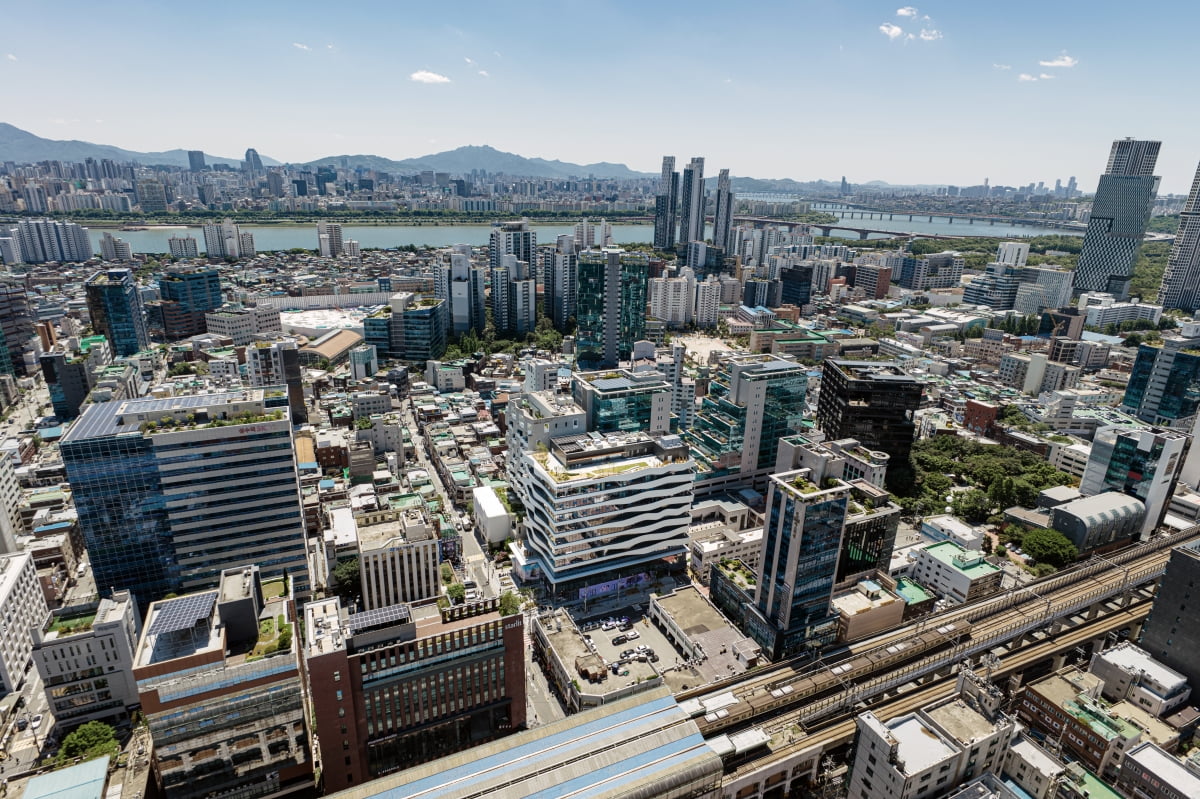 팩토리얼 성수 등 오피스빌딩이 밀집한 북성수 전경