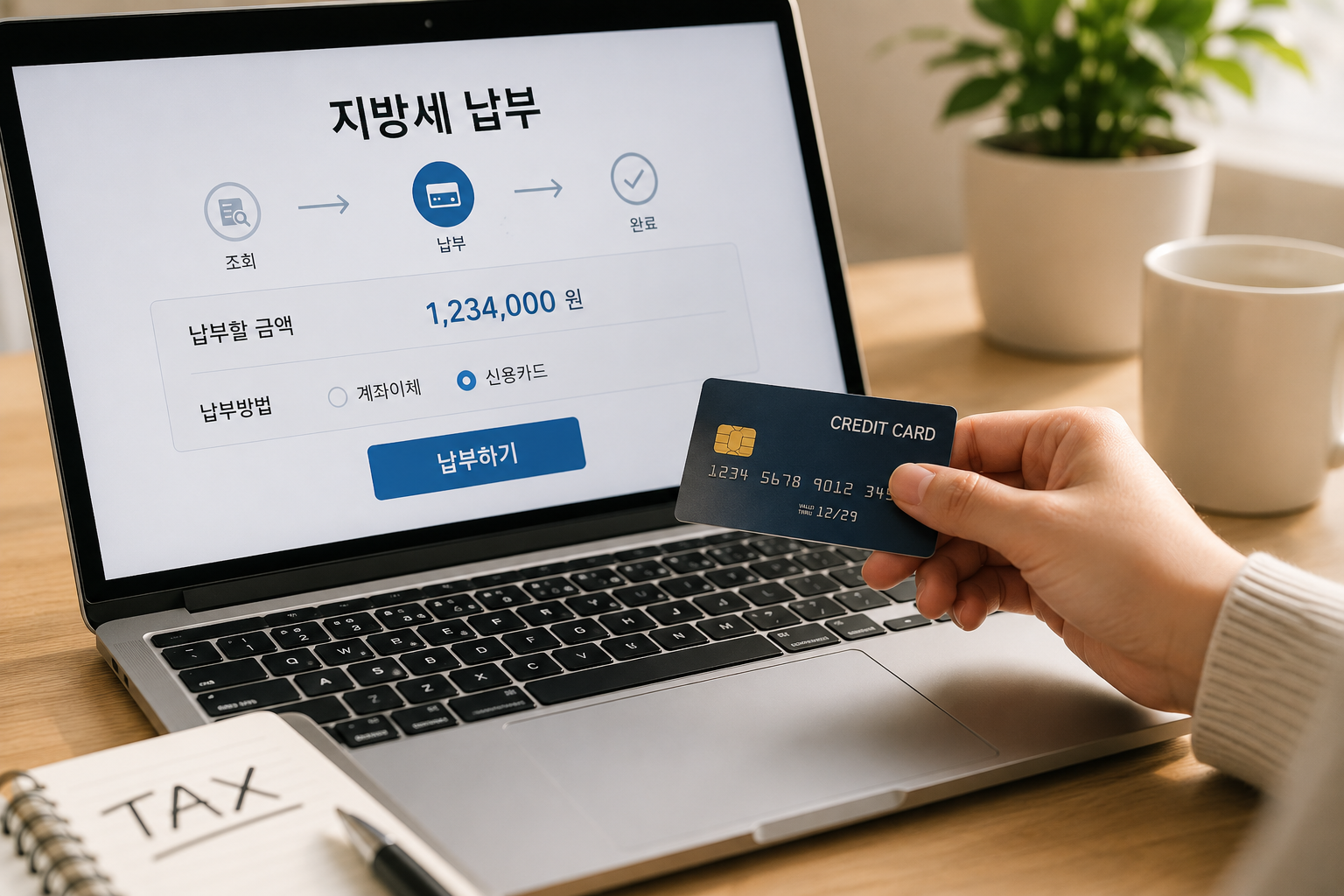 신용카드로 지방세 납부하기