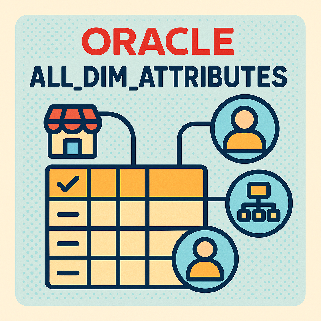 오라클 ALL_DIM_ATTRIBUTES 뷰 완벽 가이드